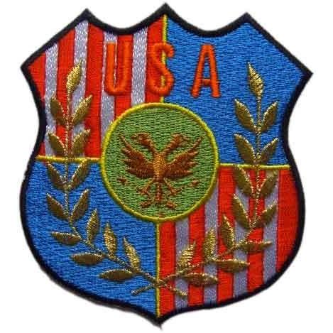 花リム　ペンシルベニア大学 校章 エンブレム ピューター　made in USA USAコンドル月桂樹ワッペンアイロン接着エンブレム刺繍アメリカ : 刺繍