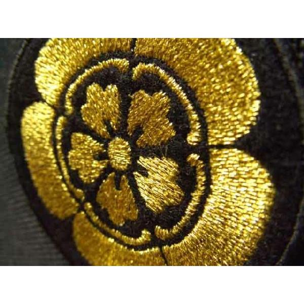 明智光秀★家紋　金色糸刺繍　額入り！小サイズ 明智光秀☆家紋 金色糸刺繍 額入り！小サイズ 【公式通販】