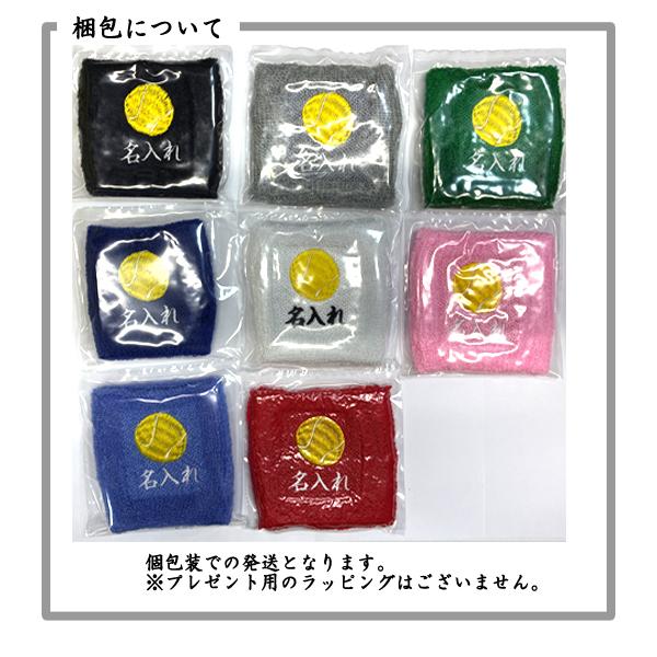 1 テニス 1786 オーダー 名入れ リストバンド 刺繍 くろ あお みずいろ