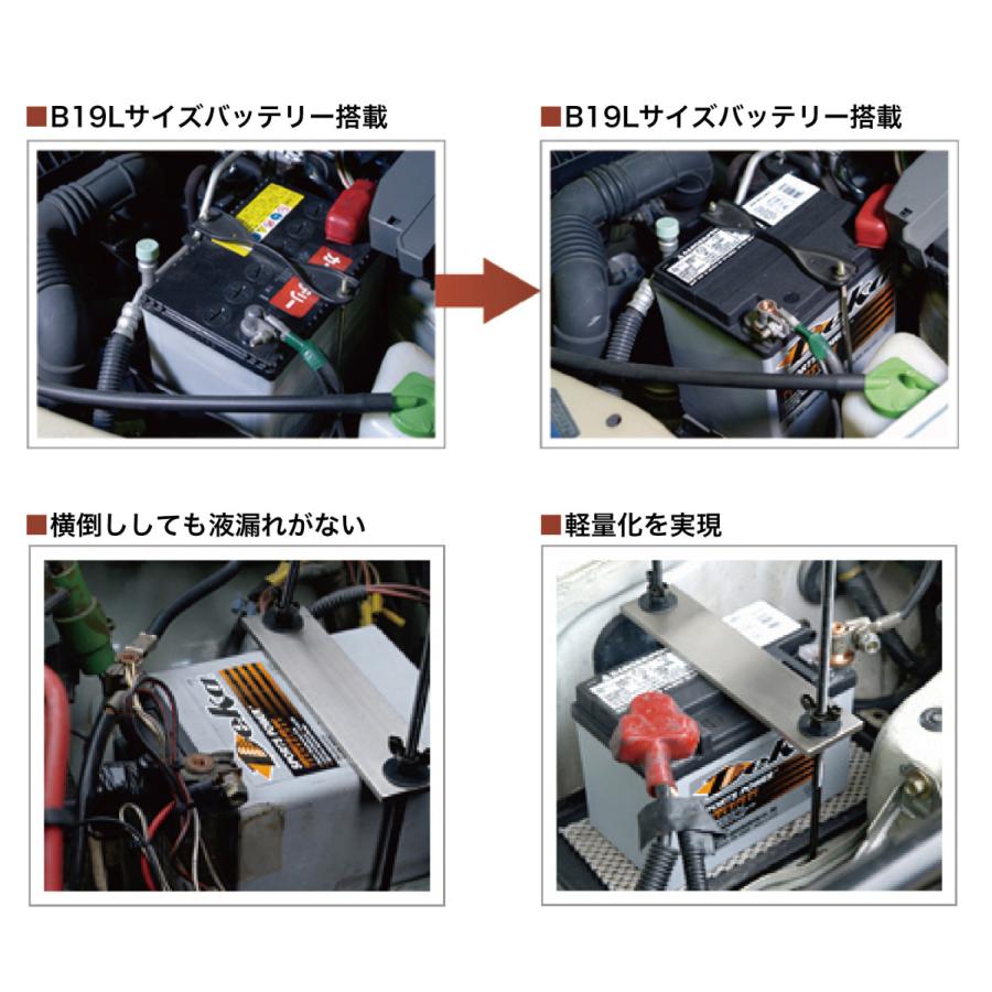 GM フォード ヴェルファイア ハイエース DEKA 高性能 バッテリー 9A34R AGMバッテリー 大型国産車 米国車 55Ah 12V【DIN端子】の画像