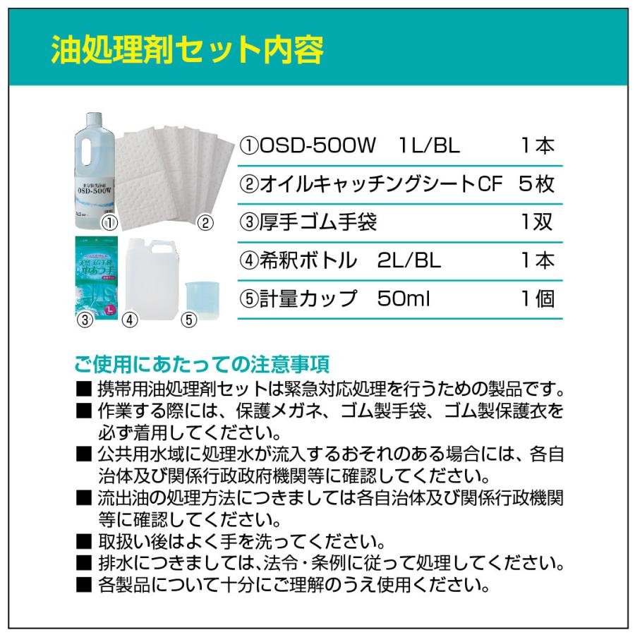 携帯用油処理剤セット　横浜油脂工業　Linda　油漏れ時の緊急処理　DA13　トラック　重機　乗用車　携帯用 2セット |  | 02