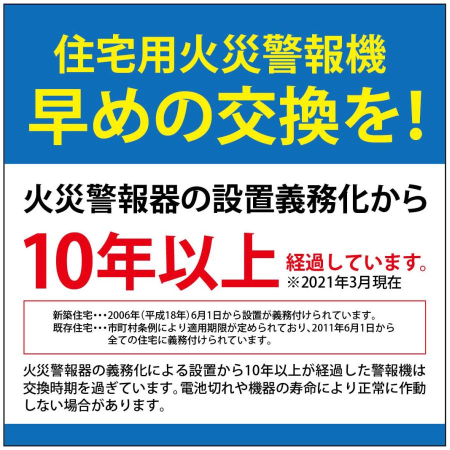 ＜即納・安心保証＞ SECOM ホーム火災センサー 防災 対策 SM-D0610 【煙式】 HE-T0610【熱式】 住宅用火災報知器 警報器 セコム 単独型 電池式 【11個セット】｜sit｜03