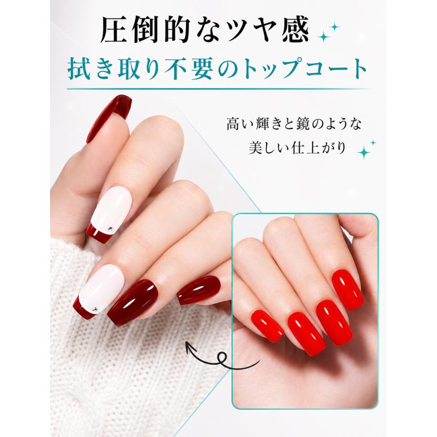 VETRO ベースジェル＆ノンワイプトップコート　セット TOMICCA ノンワイプトップジェル ベースセット 15ml : スティグマ
