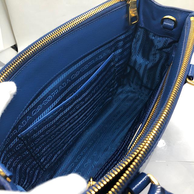 PRADA 美品 プラダ ハンドバッグ 2wayショルダーバッグ サフィアーノ 