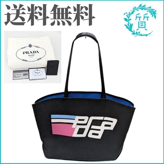 PRADA カナパ ファブリック ハンドバッグ 黒
