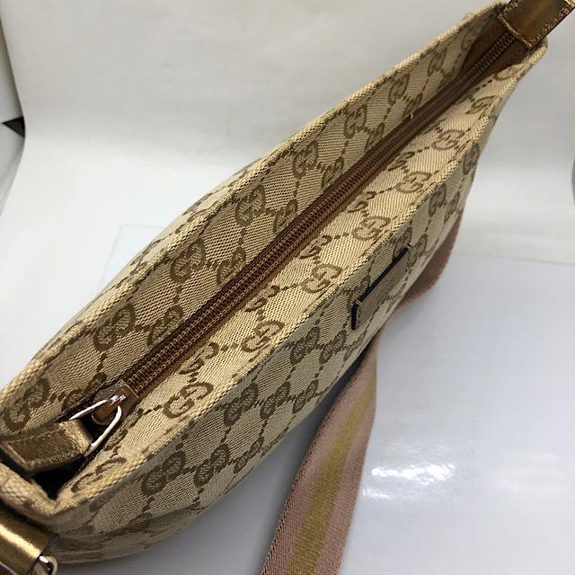 美品 GUCCI グッチ ショルダーバッグ GG柄 189749 斜め掛けショルダーバッグ  送料無料｜sitinokura78｜04