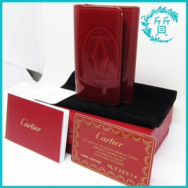 良品 カルティエ 6連キーケース ハッピーバースデー L3000929 赤 レッド エナメル Cartier 送料無料 :2018021504
