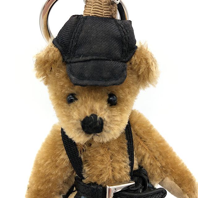 PRADA 新品同様 プラダ 1AR119 ベア キーリング キーホルダー PRADA 新品同様 プラダ 1AR119 ベア キーリング キーホルダー