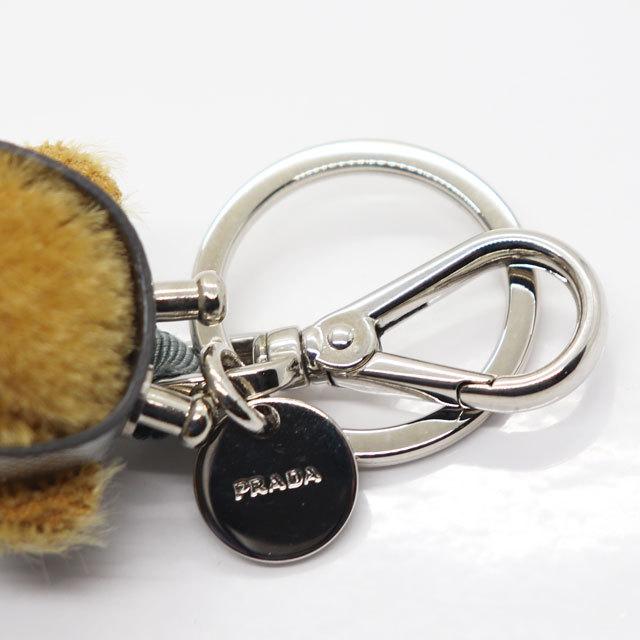 PRADA 美品 プラダ 1AR871 ベア キーリング キーホルダー バッグ PRADA 美品 プラダ 1AR871 ベア キーリング キーホルダー バッグ