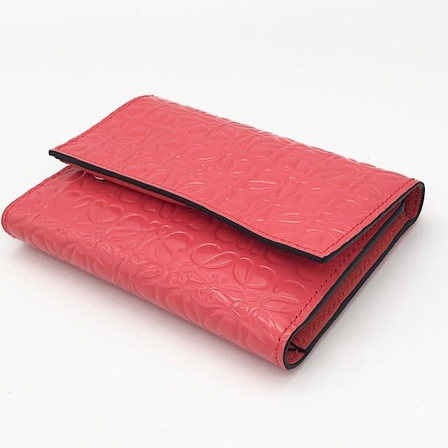 ロエベ　LOEWE◆リピート バーティカル ウォレット スモール　三つ折り財布 LOEWE（ロエベ） 三つ折り財布 リピート バーティカル ウォレット