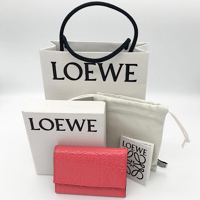 LOEWE（ロエベ） 美品 リピート スモール バーティカル ウォレット 三 