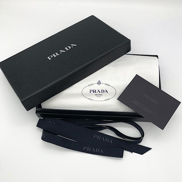 美品 プラダ サフィアーノ レザー 1M0506 リボン ラウンドファスナー 長財布 ベージュ PRADA 送料無料 No14｜sitinokura78｜10