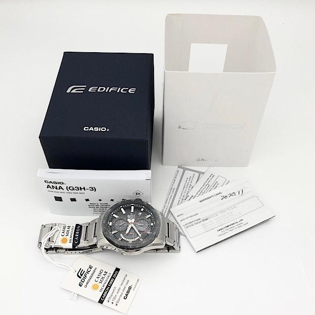 電波ソーラーモデル（EDIFICE） 新品 カシオ EQS900DB-1AV 5585 