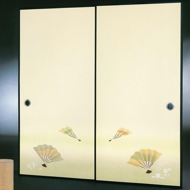 御膳上等織り地襖紙 言い慣わし手産業襖絵 Ｎｏ．１７５ ２枚組 （襖紙/ふすま紙/松/張替)