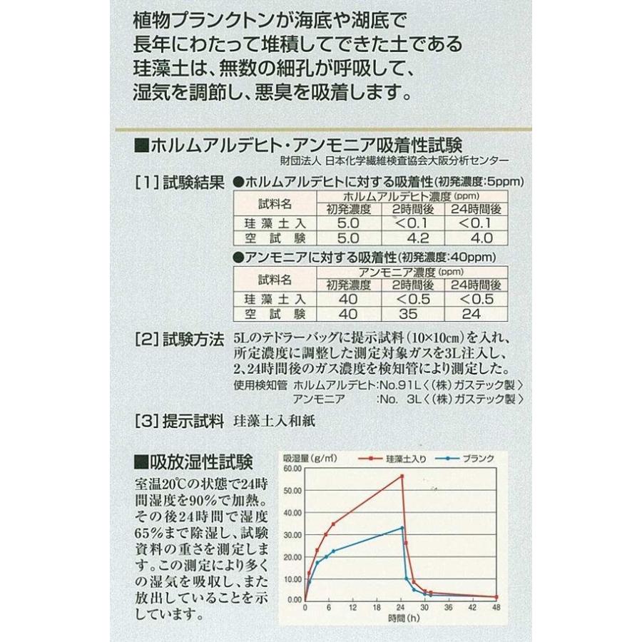 珪藻土襖紙　No.3509　悪臭を吸着して空気を清浄に　m販売　（襖/ふすま/ふすま紙/消臭/機能性/機能付き/自然素材)｜siturai｜03