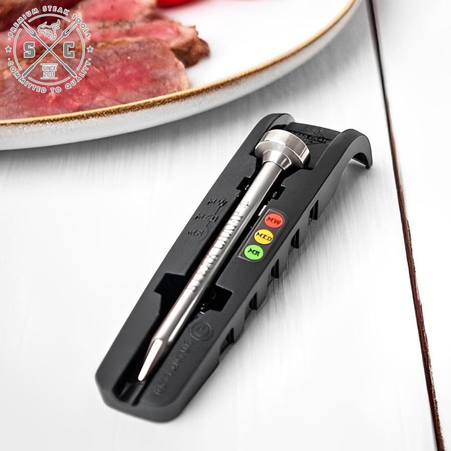 ステーキ STEAK CHAMP 焼き具合 THERMOMETER 3 COLOR LED （ ステーキ温度計 料理 肉 温度計 耐熱 バーベキュー ） | ブランド登録なし