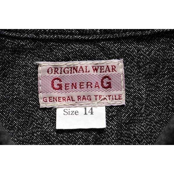 納得できる割引 GENERAG 新品☆日本製 コットン S シャンブレーシャツ ブラック トップス