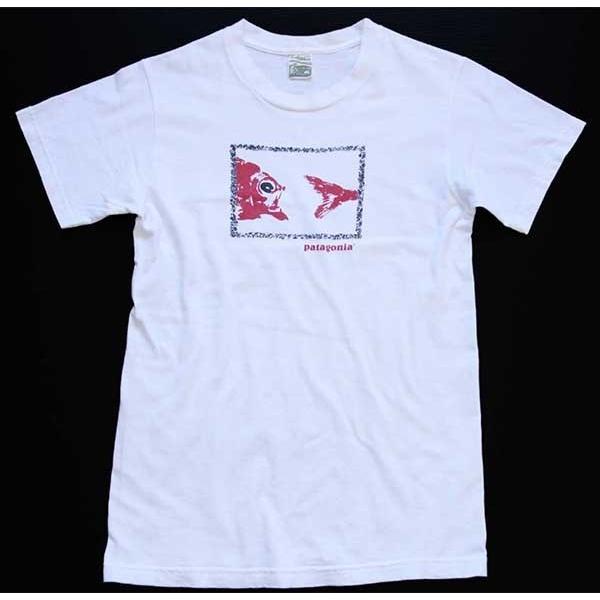 patagonia 90s USA製 patagoniaパタゴニア Beneficial T's 金魚