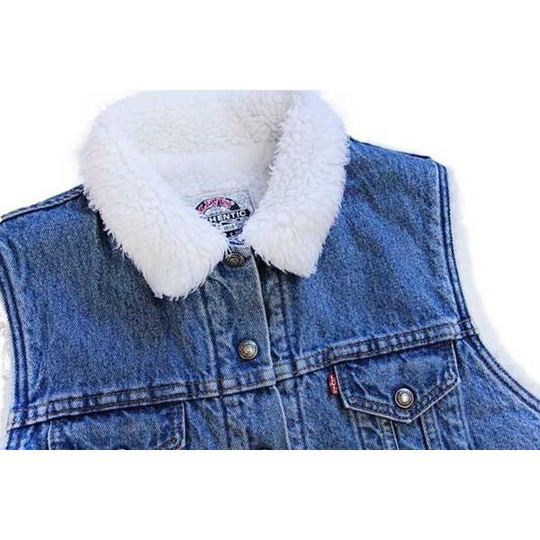 Levi's（リーバイス） ☆90s USA製 ボアライナー デニムベスト S
