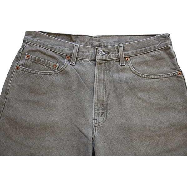 Levi's（リーバイス） ☆90s USA製 550 カラーデニムパンツ グリーン
