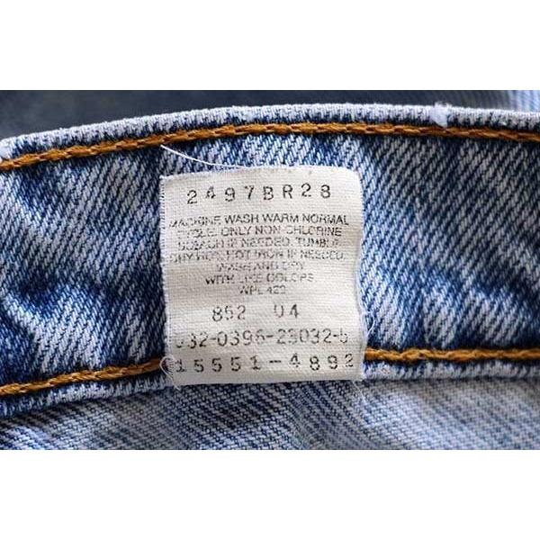 ★90s USA製 Levi'sリーバイス 551 デニムパンツ 8 MED★62 オールド ビンテージ ジーンズ テーパード ルーズ ワイド バギー｜sixpacjoe｜07