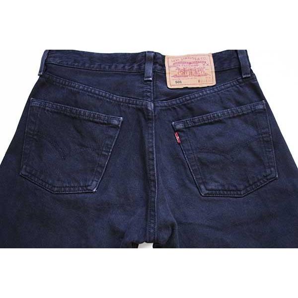 ☆90s USA製 Levi'sリーバイス 501 カラーデニムパンツ 後染め 紺 w28 ☆90s USA製 Levi'sリーバイス 501 カラーデニムパンツ 後染め 紺 w28