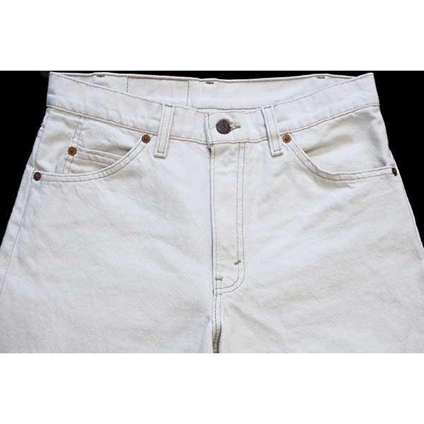Levi's（リーバイス） ☆90s USA製 550 カラーデニムパンツ 生成り w30