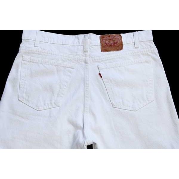 【usa製】リーバイス 550 ホワイト W36 L30 ワイドテーパード 90s USA製 Levi'sリーバイス 550 ホワイト デニムパンツ w36 L34