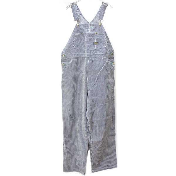 90's OSHKOSH オーバーオール USA製 ヒッコリーストライプ ☆90s USA製 OSHKOSH B'GOSH ヒッコリー ストライプ