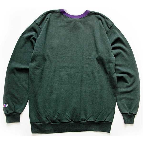 Champion（チャンピオン） 90s USA製 スクリプト ロゴ刺繍 レイヤード 