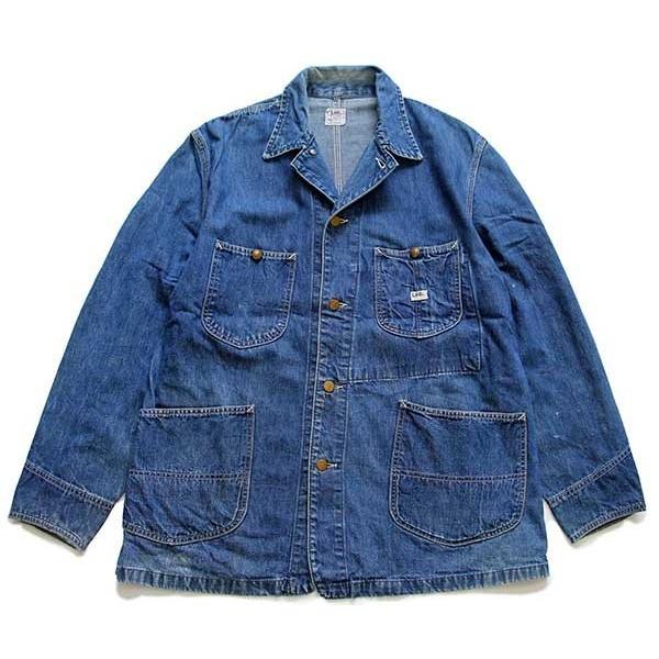 Lee 70s 91-J デニムカバーオール 42相当 右手ダメージ