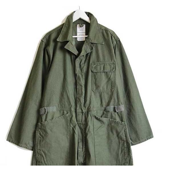 ヴィンテージ US ARMY コットンサテン つなぎ カバーオール ☆90s 米軍 U.S.ARMY コットンサテン カバーオール オールインワン