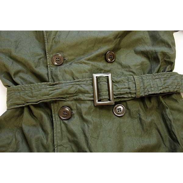 50s 米軍 U.S.ARMY パッチ付き コットンサテン オーバーコート 