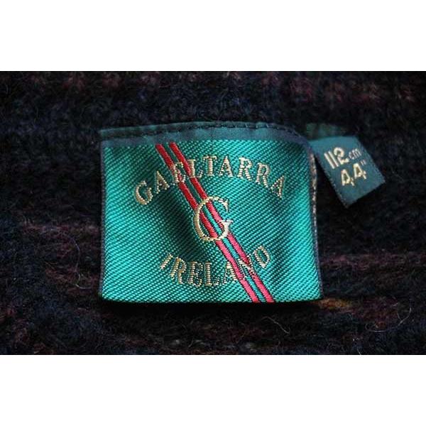 アイルランド製 GAELTARRA 総柄 ウールニット セーター 44☆オールド  