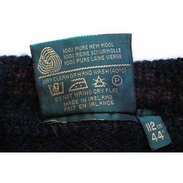 アイルランド製 GAELTARRA 総柄 ウールニット セーター 44☆オールド  