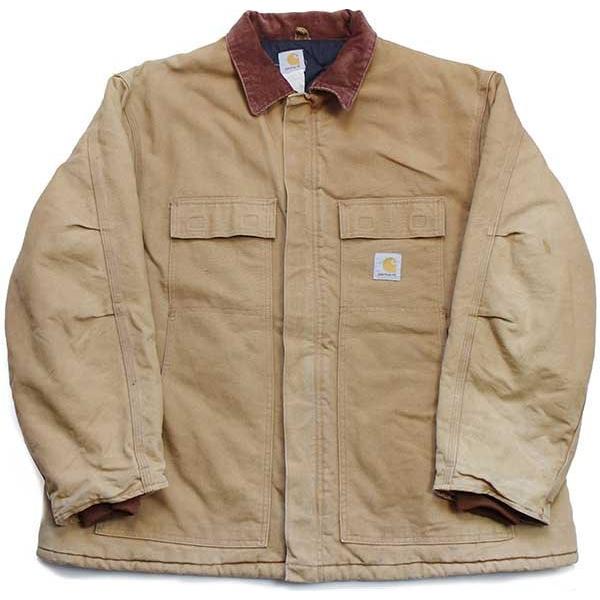 カーハートcarhartt トラディショナルジャケットブラウン茶フェード