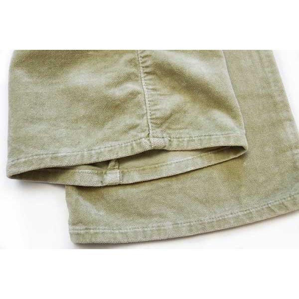 90s イタリア製 Levi'sリーバイス 525 ストレッチ フレア ベロアパンツ 薄黄緑 w30 L34★ユーロ ブーツカット ビンテージ オールド Levi's（リーバイス） 90s イタリア製 525 ストレッチ フレア ベロア