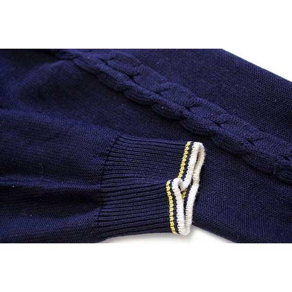 80s イタリア製 Ermenegildo Zegna パッチ付き ケーブル編み 80s イタリア製 Ermenegildo Zegna パッチ付き ケーブル編み