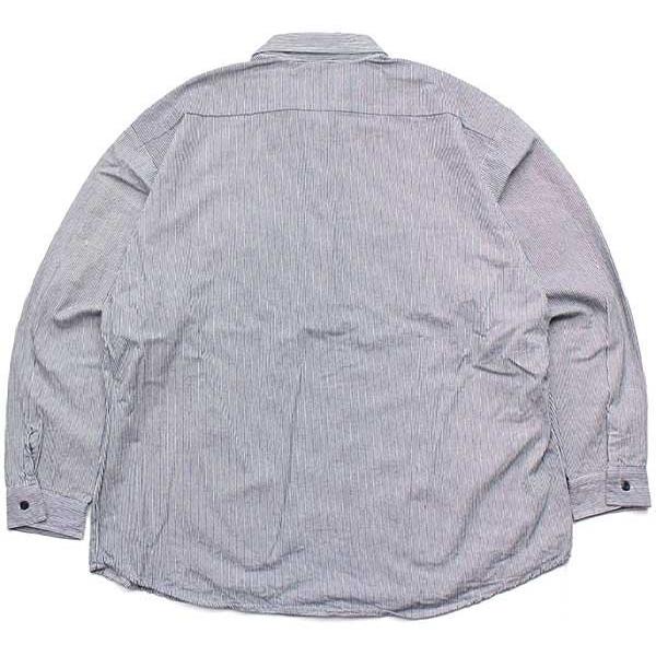 USA製 WHISTLE WORKGEAR ヒッコリー ストライプ ハーフジップ プル