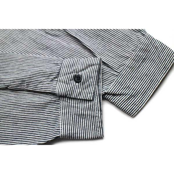 USA製 WHISTLE WORKGEAR ヒッコリー ストライプ ハーフジップ プル
