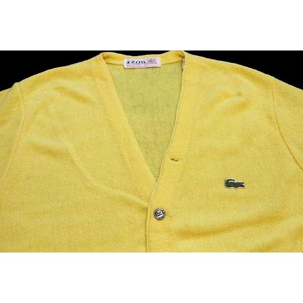 LACOSTE 70s USA製 IZOD OF LONDON ワンポイント パール編み LACOSTE 70s USA製 IZOD OF LONDON ワンポイント パール編み