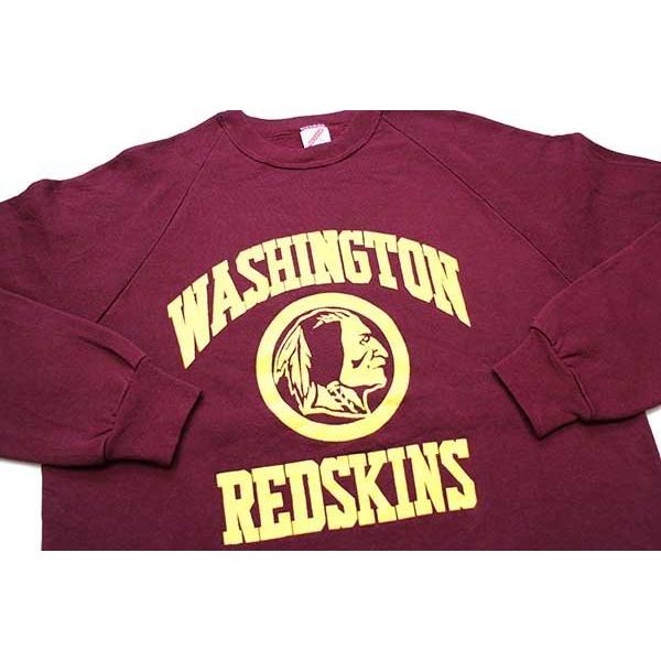 SALE★80s USA製 NFL WASHINGTON REDSKINS インディアンヘッド BRAVES ON THE WARPATH