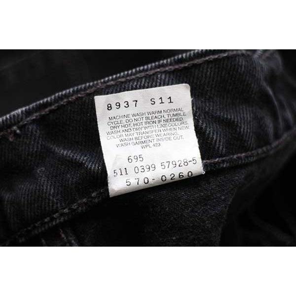 Levi's（リーバイス） 90s USA製 570 ブラック デニムパンツ w42 L32