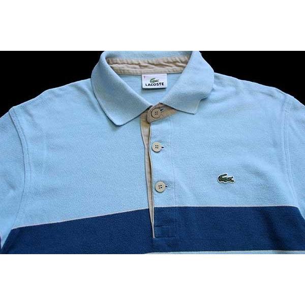 LACOSTE（ラコステ） 90s LACOSTEラコステ ボーダー コットン 鹿の子