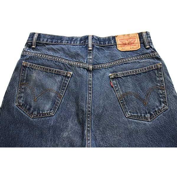 メキシコ製 Levi'sリーバイス 517 デニムパンツ w36 L34★SDP1994 ブーツカット フレア ジーンズ ダメージ ヒゲ｜sixpacjoe｜05