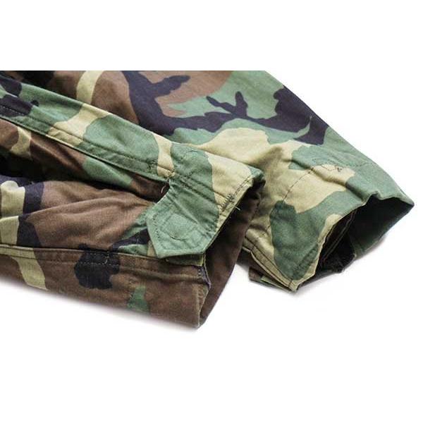 90s 米軍 U.S.NAVY SEABEES パッチ&刺繍 ウッドランドカモ M-65 90s 米軍 U.S.NAVY SEABEES パッチ&刺繍 ウッドランドカモ M-65