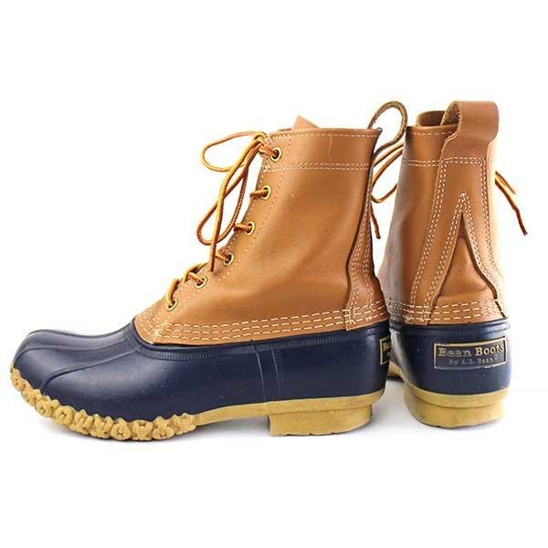 L.L.Bean USA製 6ホール ビーンブーツ タン×ネイビー☆オールド L.L.Bean USA製 6ホール ビーンブーツ タン×ネイビー☆オールド