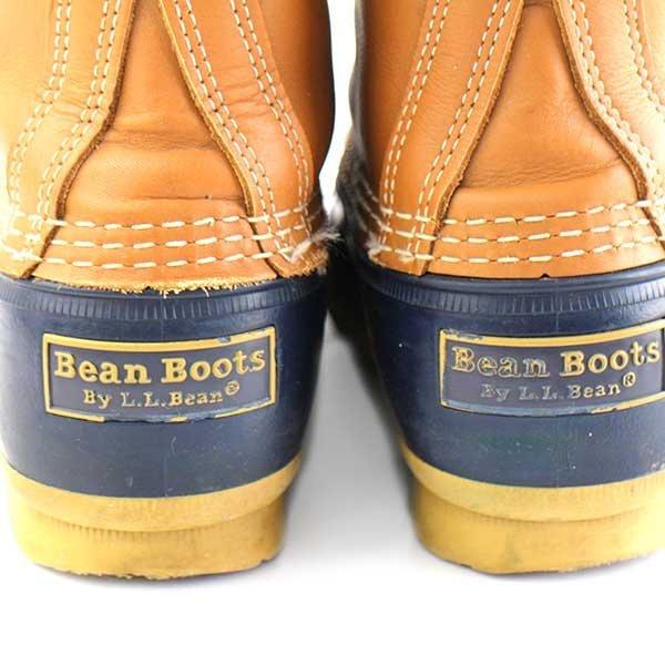 L.L.Bean USA製 6ホール ビーンブーツ タン×ネイビー☆オールド L.L.Bean USA製 6ホール ビーンブーツ タン×ネイビー☆オールド