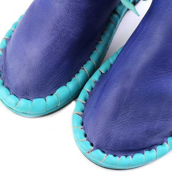 ハンドクラフト FYLOU アニマル柄 ハラコ×レザー モカシンブーツ ハンドクラフト FYLOU アニマル柄 ハラコ×レザー モカシンブーツ