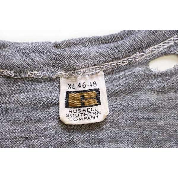 60s USA製 Russell Southernラッセルサウザン 無地 コットンTシャツ